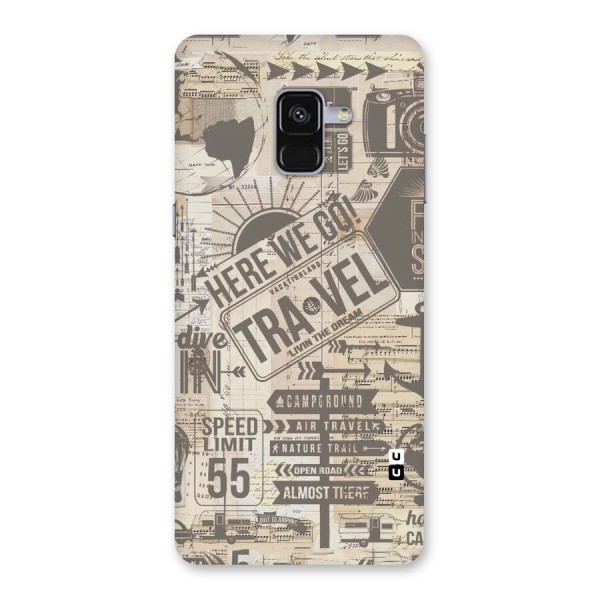 Here We Travel Back Case for Galaxy A8 Plus