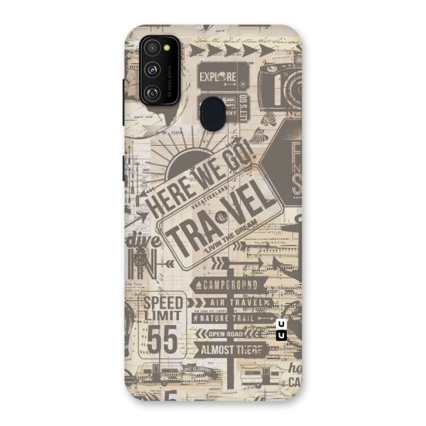 Here We Travel Back Case for Galaxy M21