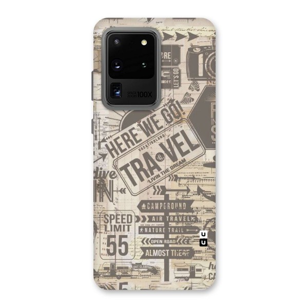 Here We Travel Back Case for Galaxy S20 Ultra