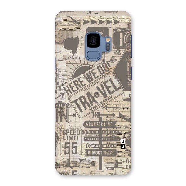 Here We Travel Back Case for Galaxy S9