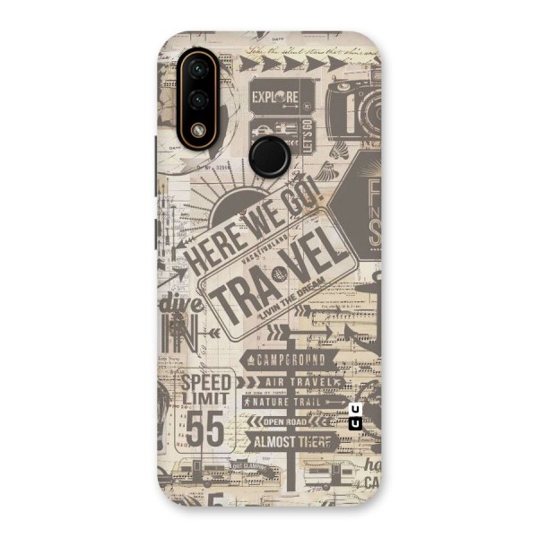 Here We Travel Back Case for Lenovo A6 Note