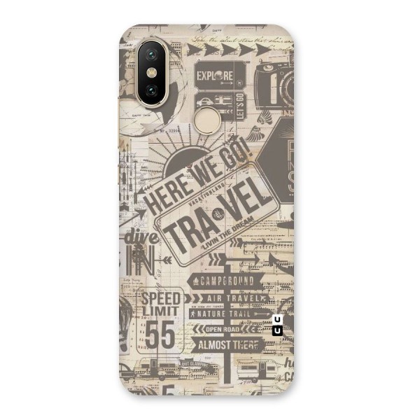 Here We Travel Back Case for Mi A2