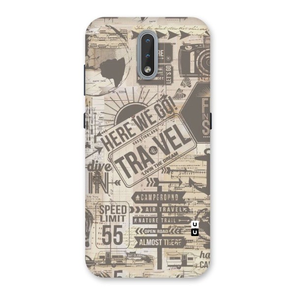 Here We Travel Back Case for Nokia 2.3