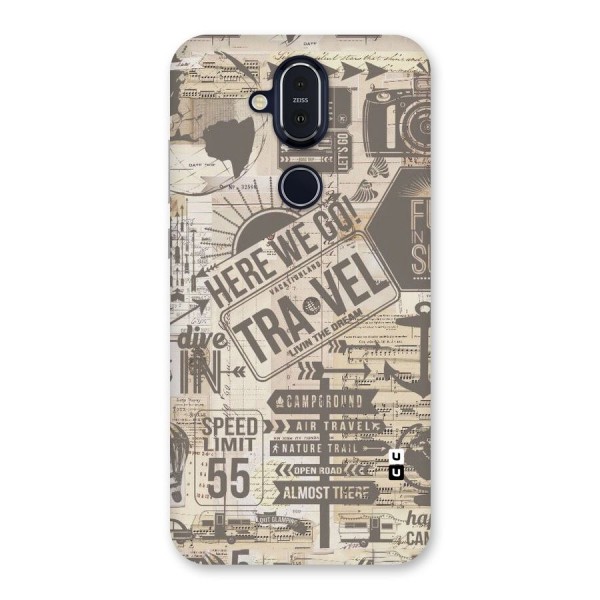 Here We Travel Back Case for Nokia 8.1