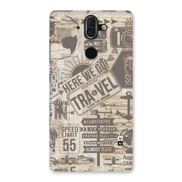 Here We Travel Back Case for Nokia 8 Sirocco