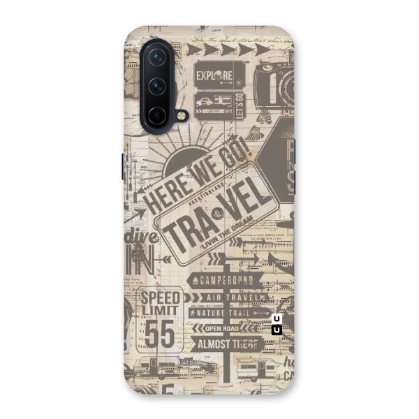 Here We Travel Back Case for OnePlus Nord CE 5G