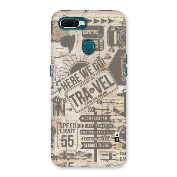 Here We Travel Back Case for Oppo A11k