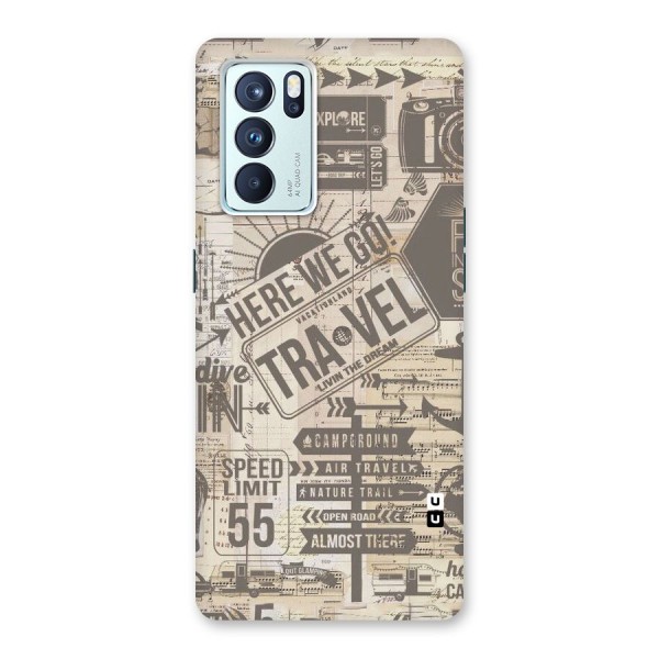 Here We Travel Back Case for Oppo Reno6 Pro 5G