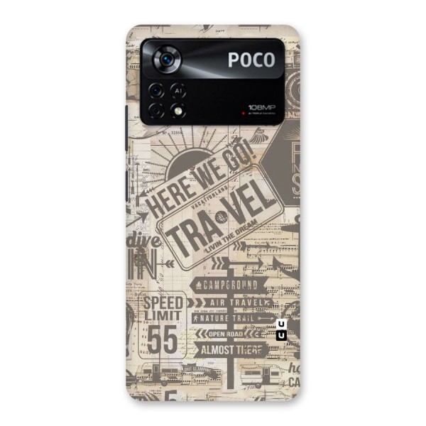 Here We Travel Back Case for Poco X4 Pro 5G