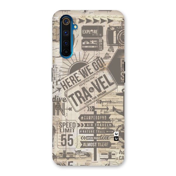 Here We Travel Back Case for Realme 6 Pro