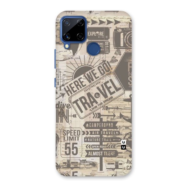 Here We Travel Back Case for Realme C12