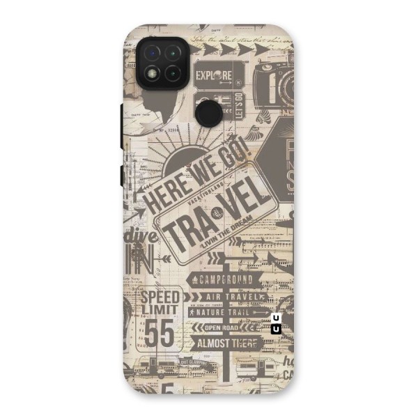 Here We Travel Back Case for Redmi 9C