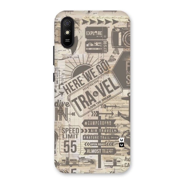 Here We Travel Back Case for Redmi 9i