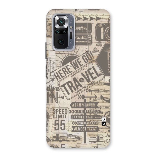 Here We Travel Back Case for Redmi Note 10 Pro