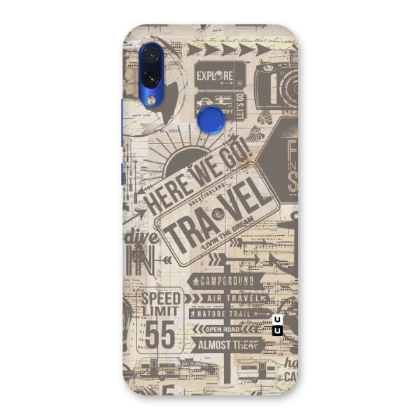 Here We Travel Back Case for Redmi Note 7