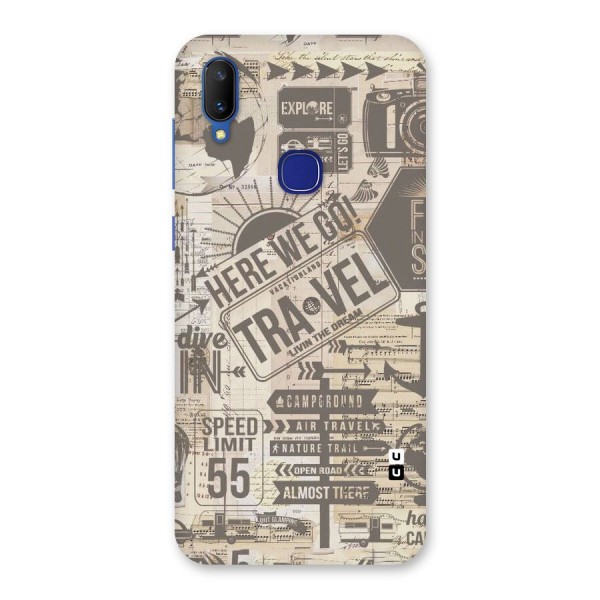 Here We Travel Back Case for Vivo V11