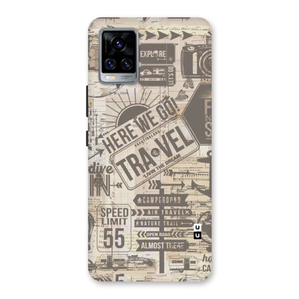 Here We Travel Back Case for Vivo V20 Pro