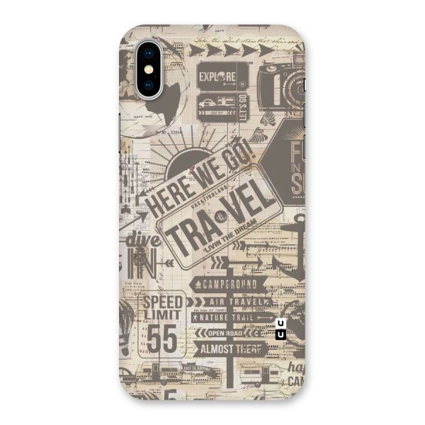 Here We Travel Back Case for iPhone XS