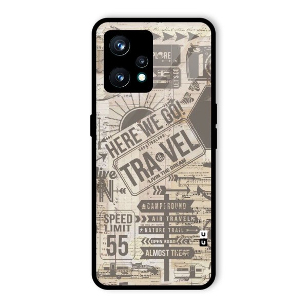 Here We Travel Glass Back Case for Realme 9 Pro Plus 5G