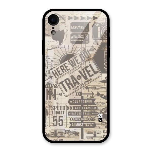 Here We Travel Glass Back Case for XR