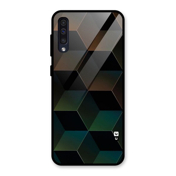 Hexagonal Design Glass Back Case for Galaxy A50s