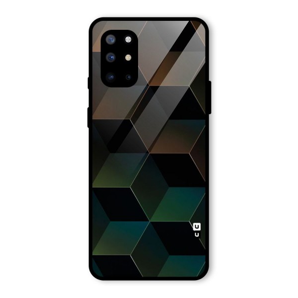 Hexagonal Design Glass Back Case for OnePlus 8T