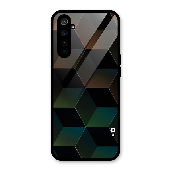 Hexagonal Design Glass Back Case for Realme 6i