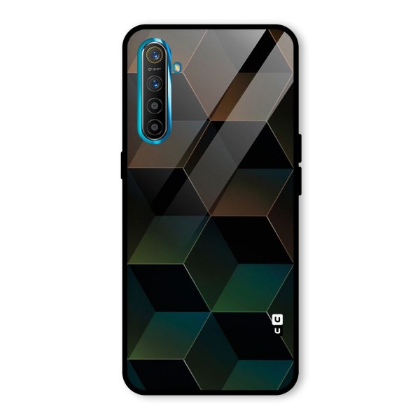 Hexagonal Design Glass Back Case for Realme XT