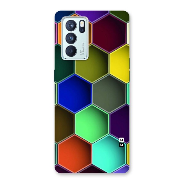 Hexagonal Palette Back Case for Oppo Reno6 Pro 5G
