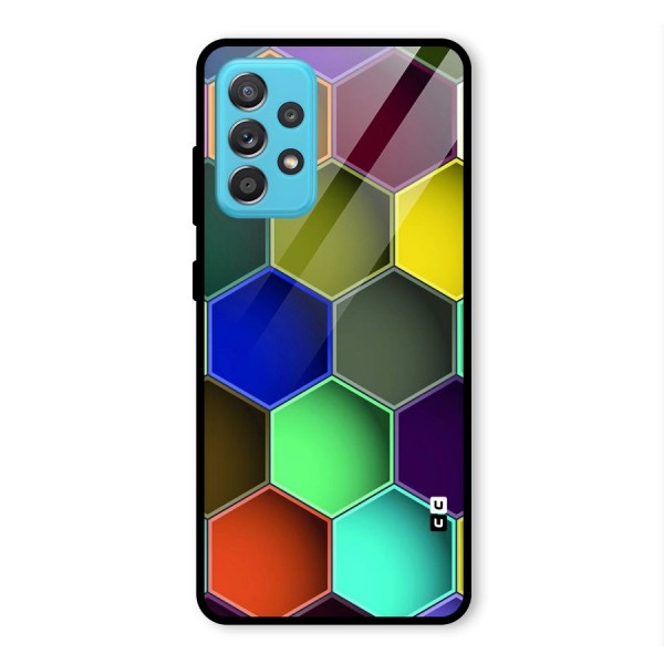 Hexagonal Palette Glass Back Case for Galaxy A52s 5G