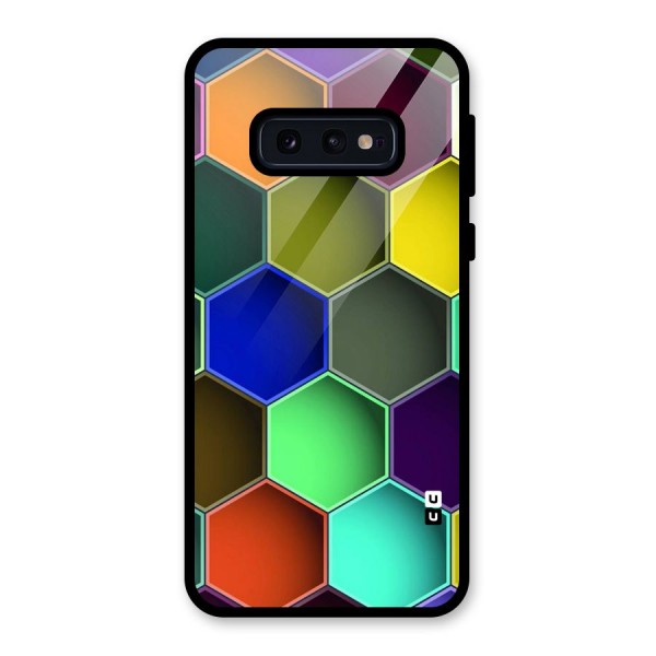 Hexagonal Palette Glass Back Case for Galaxy S10e