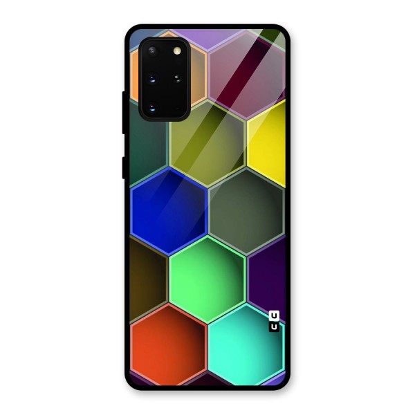 Hexagonal Palette Glass Back Case for Galaxy S20 Plus