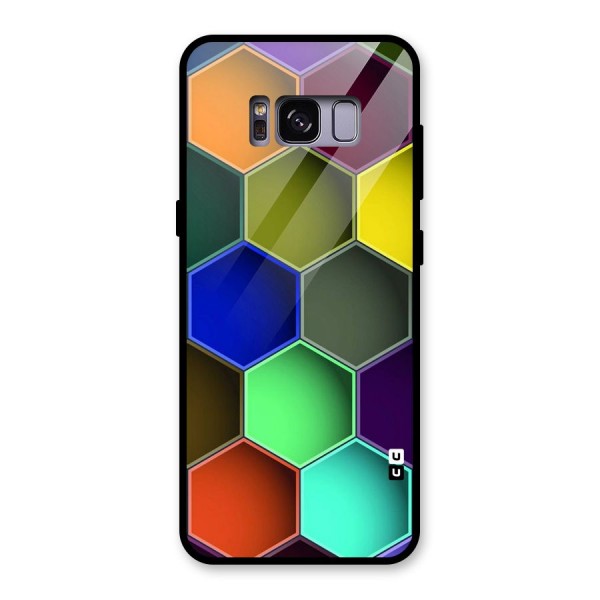 Hexagonal Palette Glass Back Case for Galaxy S8