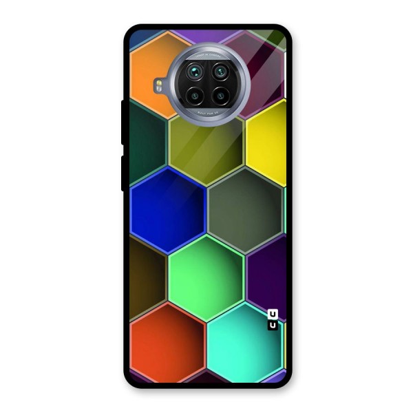 Hexagonal Palette Glass Back Case for Mi 10i