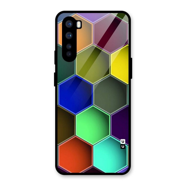 Hexagonal Palette Glass Back Case for OnePlus Nord