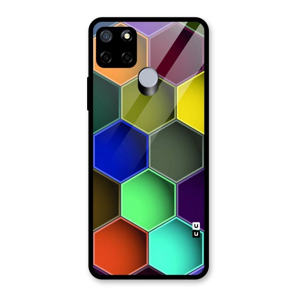 Hexagonal Palette Glass Back Case for Realme C12