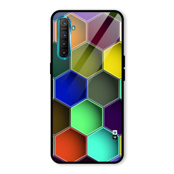 Hexagonal Palette Glass Back Case for Realme XT