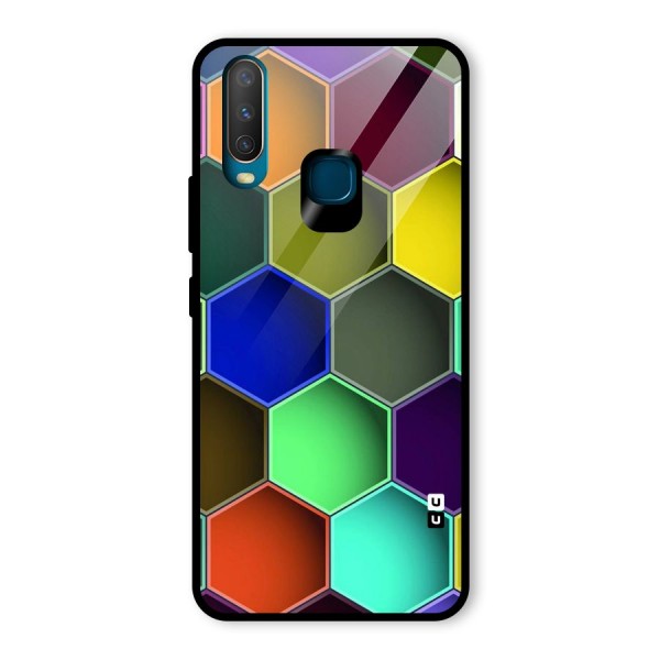 Hexagonal Palette Glass Back Case for Vivo Y12