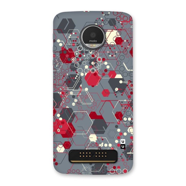 Hexagons Pattern Back Case for Moto Z Play