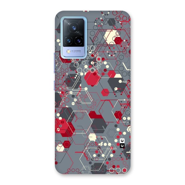 Hexagons Pattern Back Case for Vivo V21 5G