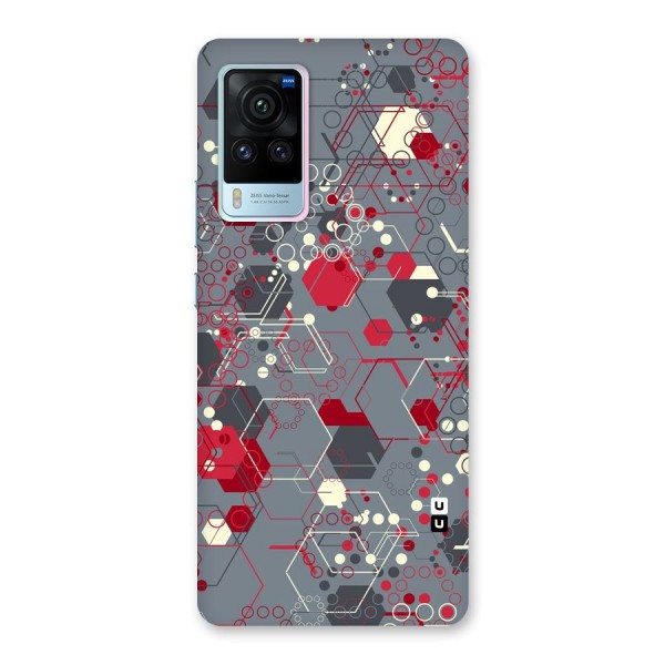 Hexagons Pattern Back Case for Vivo X60 Pro