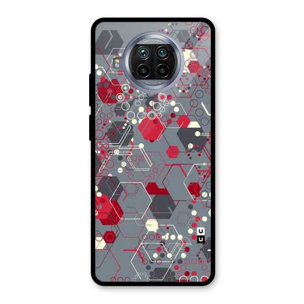 Hexagons Pattern Glass Back Case for Mi 10i