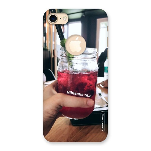 Hibiscus Tea Back Case for iPhone 8 Logo Cut