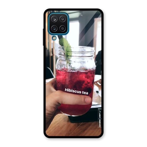 Hibiscus Tea Glass Back Case for Galaxy A12