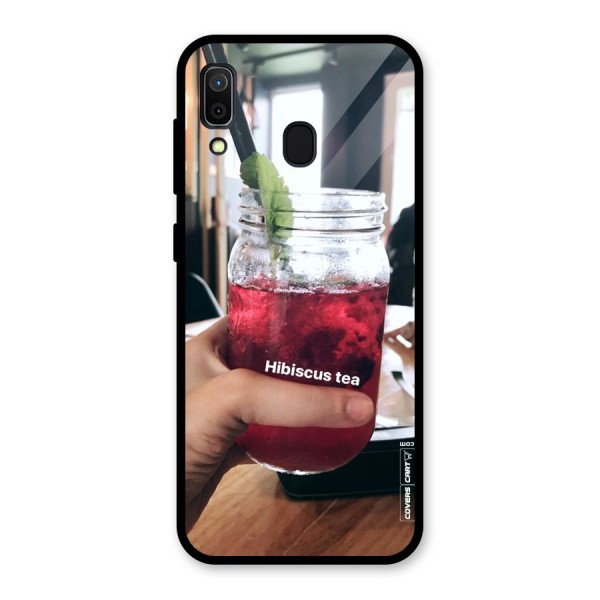 Hibiscus Tea Glass Back Case for Galaxy A30