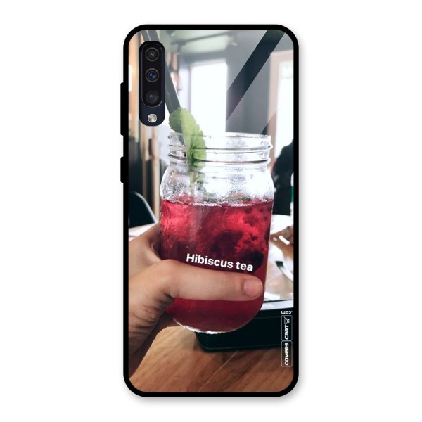 Hibiscus Tea Glass Back Case for Galaxy A50s