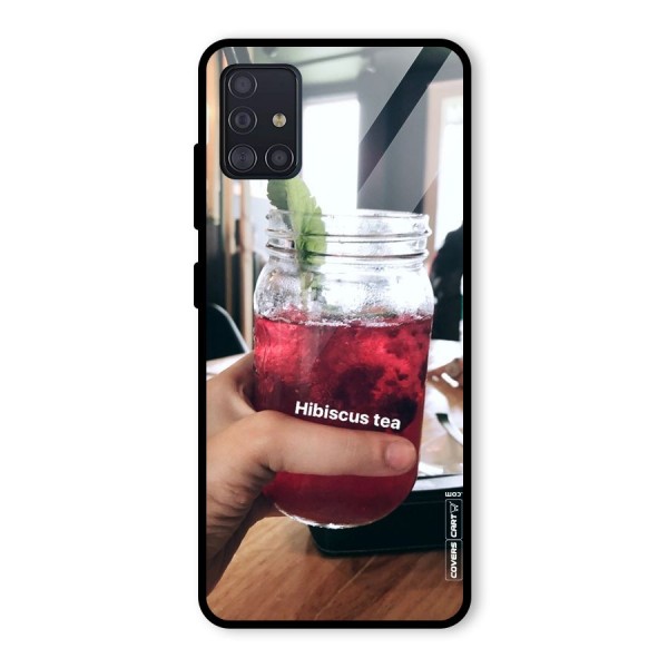 Hibiscus Tea Glass Back Case for Galaxy A51