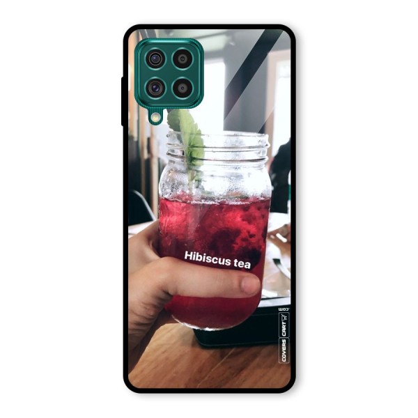 Hibiscus Tea Glass Back Case for Galaxy F62