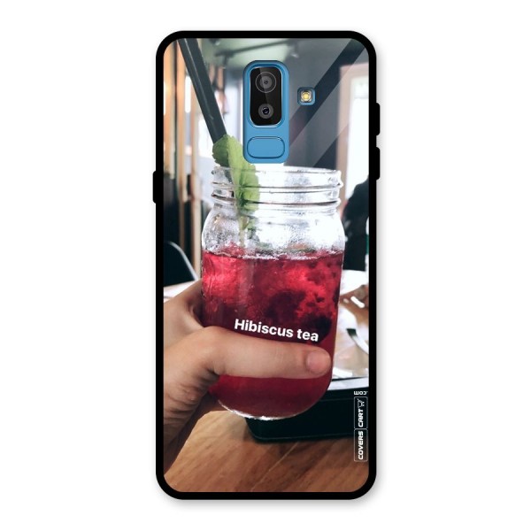 Hibiscus Tea Glass Back Case for Galaxy J8