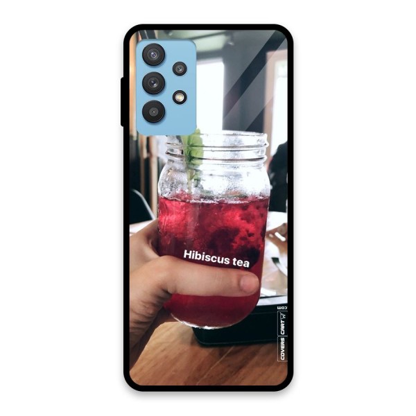 Hibiscus Tea Glass Back Case for Galaxy M32 5G